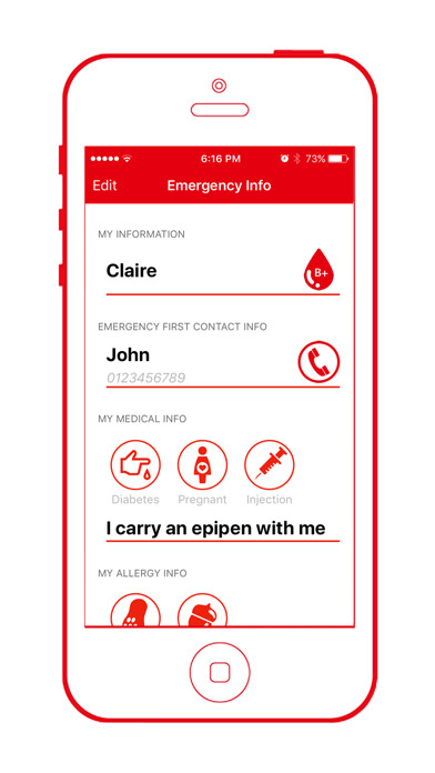 Emulate iPhone app Emergency Info App using MyAndroid Emulate iPhone app Emergency Info App using MyAndroid