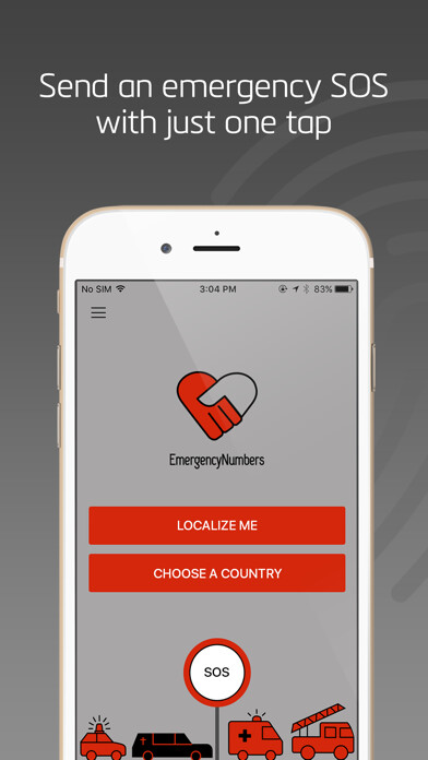 Emulate iPhone app Emergency Numbers - Call Help using MyAndroid Emulate iPhone app Emergency Numbers - Call Help using MyAndroid