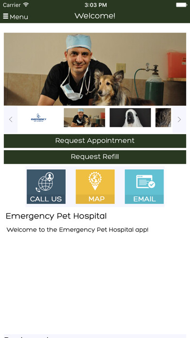 Emulate iPhone app Emergency Pet Hospital using MyAndroid Emulate iPhone app Emergency Pet Hospital using MyAndroid