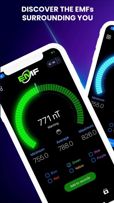 Emulate iPhone app Emf Detector Radiation Reader using MyAndroid