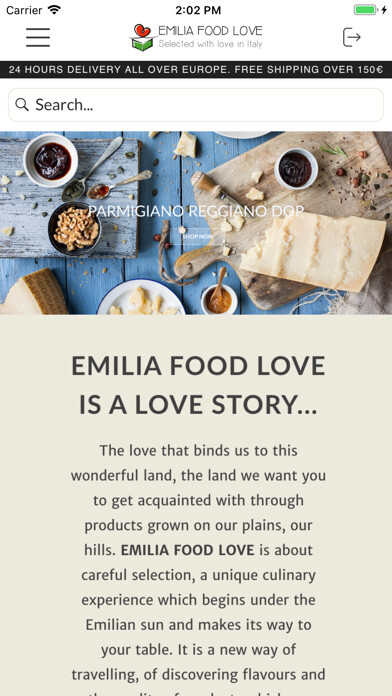 Emulate iPhone app EMILIA FOOD LOVE using MyAndroid Emulate iPhone app EMILIA FOOD LOVE using MyAndroid
