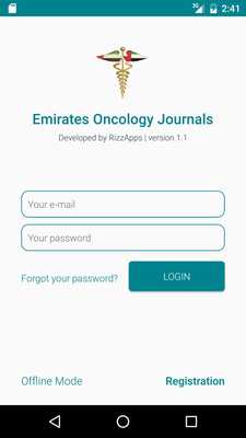 Emulate Android APK Emirates Oncology Journals