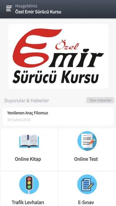 Emulate iPhone app Emir Sürücü Kursu using MyAndroid