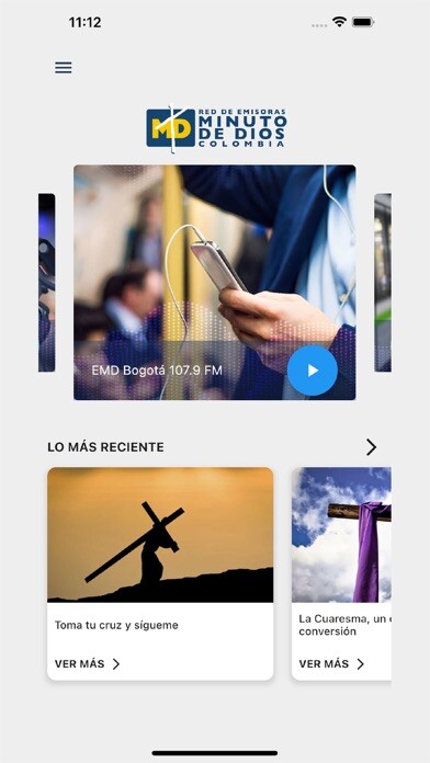 Emulate iPhone app Emisoras minuto de Dios using MyAndroid Emulate iPhone app Emisoras minuto de Dios using MyAndroid