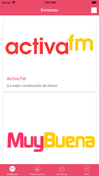 Emulate iPhone app Emisoras Musicales using MyAndroid Emulate iPhone app Emisoras Musicales using MyAndroid