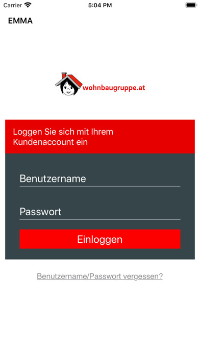 Emulate iPhone app EMMA by wohnbaugruppe.at using MyAndroid Emulate iPhone app EMMA by wohnbaugruppe.at using MyAndroid