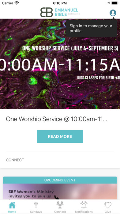 Emulate iPhone app Emmanuel Bible Fellowship (WA) using MyAndroid Emulate iPhone app Emmanuel Bible Fellowship (WA) using MyAndroid