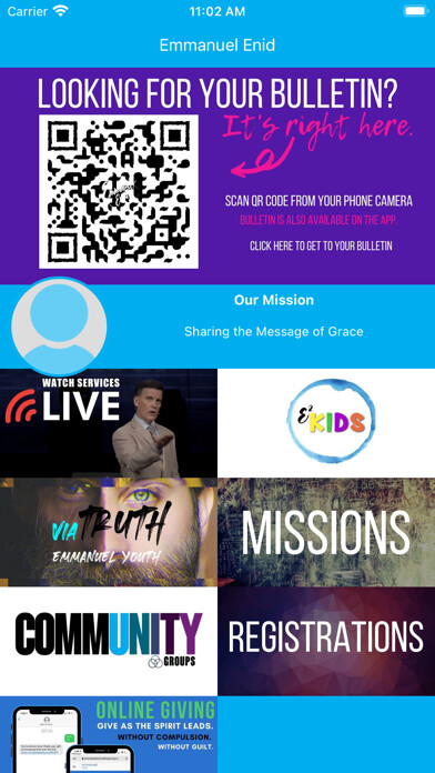 Emulate iPhone app Emmanuel Enid Church using MyAndroid