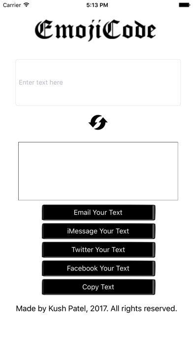 Emulate iPhone app EmojiCoder using MyAndroid