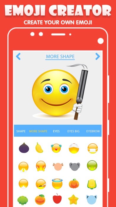 Emulate iPhone app Emoji Creator: Emoticons Maker using MyAndroid