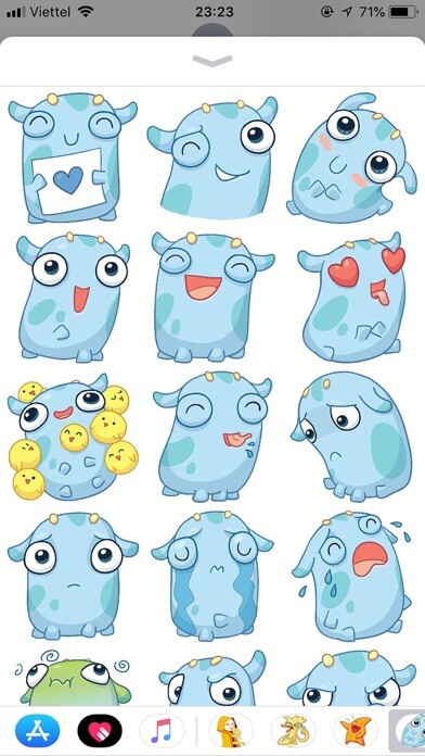 Emulate iPhone app Emoji Cute Pun Funny Stickers using MyAndroid Emulate iPhone app Emoji Cute Pun Funny Stickers using MyAndroid