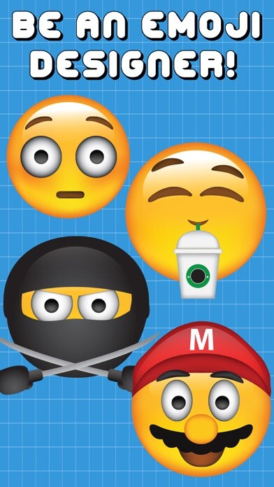 Emulate iPhone app Emoji Designer by Emoji World using MyAndroid