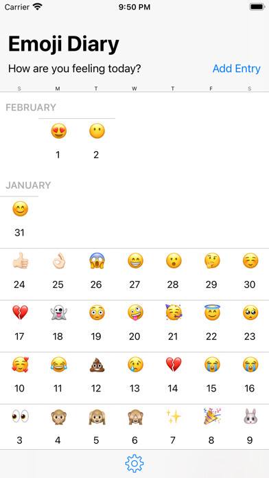 Emulate iPhone app Emoji Diary using MyAndroid Emulate iPhone app Emoji Diary using MyAndroid