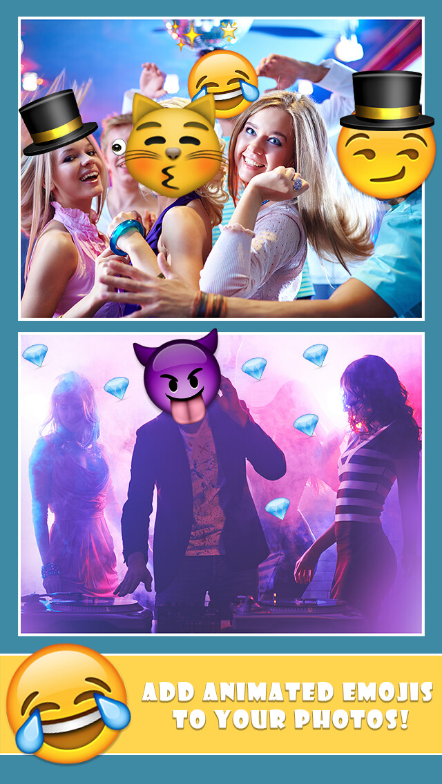 Emulate iPhone app Emoji GIF Maker - Make Animated Gifs with Emoticons using MyAndroid