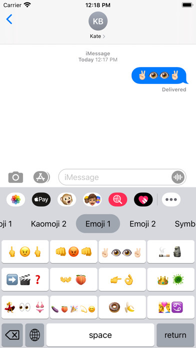 Emulate iPhone app Emoji keyboard: fonts & symbol using MyAndroid Emulate iPhone app Emoji keyboard: fonts & symbol using MyAndroid