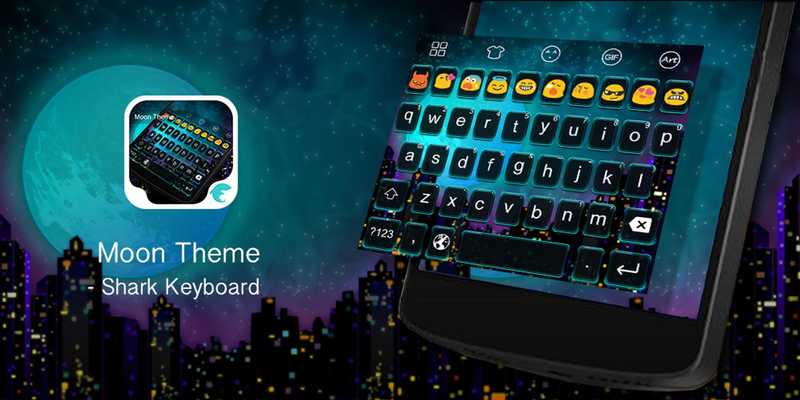 Emulate Android APK Emoji Keyboard-Moon Light