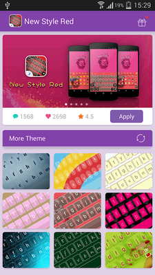 Emulate Android APK Emoji Keyboard-New Style Red