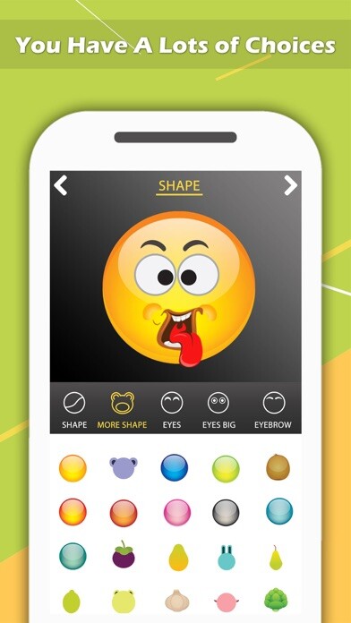Emulate iPhone app Emoji Maker - Create Personal Chat Emojis,Smiley using MyAndroid