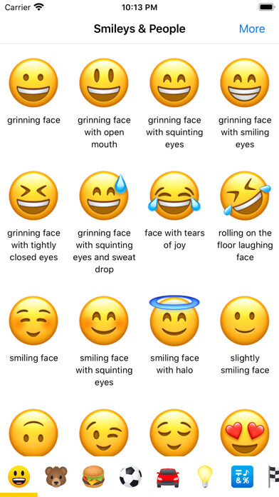 Emulate iPhone app Emoji Meanings Dictionary List using MyAndroid Emulate iPhone app Emoji Meanings Dictionary List using MyAndroid