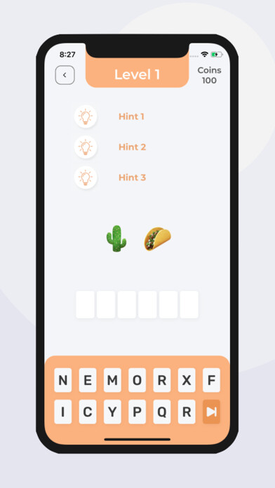 Emulate iPhone app EmojiQ - Emoticon Quiz using MyAndroid Emulate iPhone app EmojiQ - Emoticon Quiz using MyAndroid