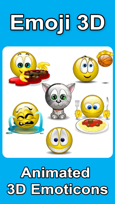 Emulate iPhone app Emojis 3D - Animated Sticker using MyAndroid