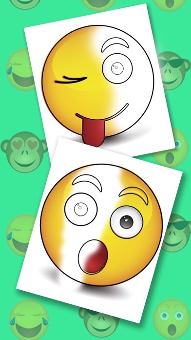 Emulate iPhone app Emojis coloring book - Paint funny emoticons using MyAndroid