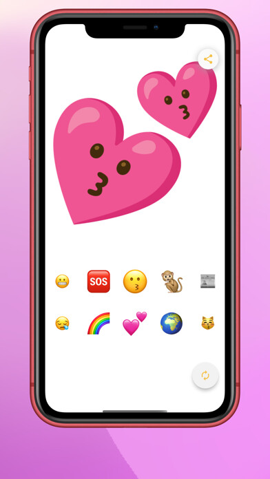Emulate iPhone app Emoji Shake - Creator emoji using MyAndroid