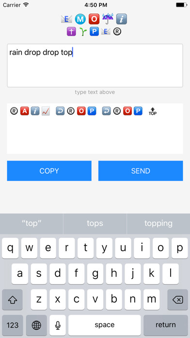 Emulate iPhone app Emoji Text Typer using MyAndroid Emulate iPhone app Emoji Text Typer using MyAndroid