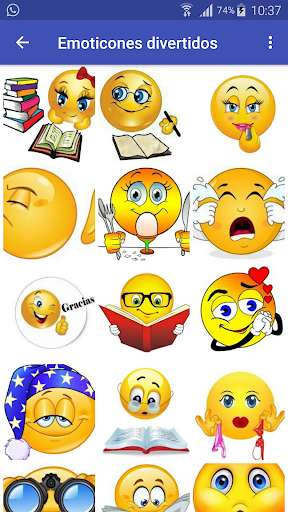 Emulate Android APK Emoticones para compartir