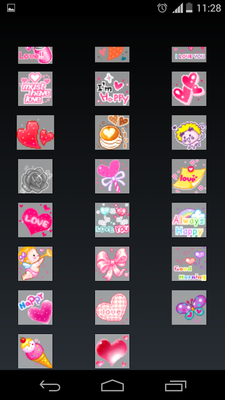 Emulate Android APK emoticons love for chat