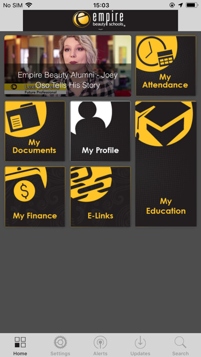Emulate iPhone app Empire Beauty School Mobile using MyAndroid