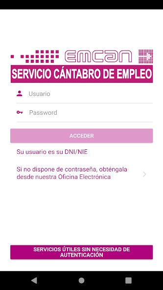 Run android online APK EmpleaCantabria from MyAndroid or emulate EmpleaCantabria using MyAndroid