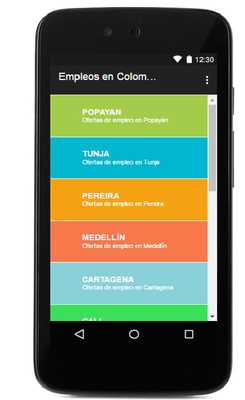 Emulate Android APK Empleos en Colombia