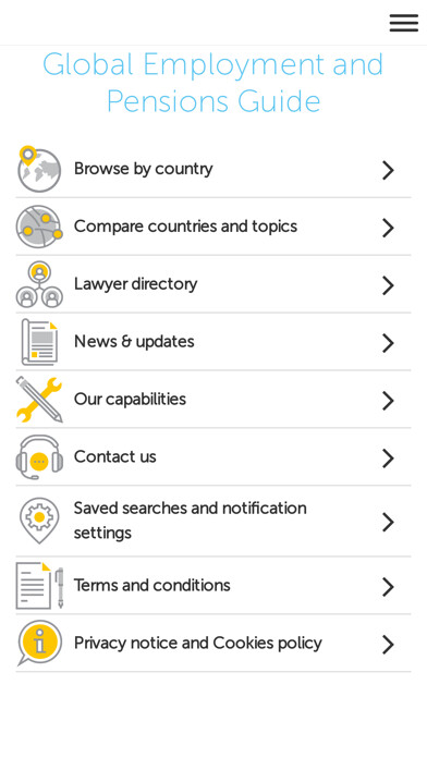 Emulate iPhone app Employment & Pensions Guide using MyAndroid