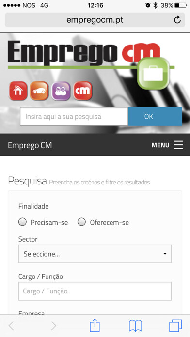 Emulate iPhone app Emprego CM using MyAndroid Emulate iPhone app Emprego CM using MyAndroid