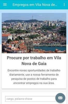 Emulate Android APK Empregos em Vila Nova de Gaia