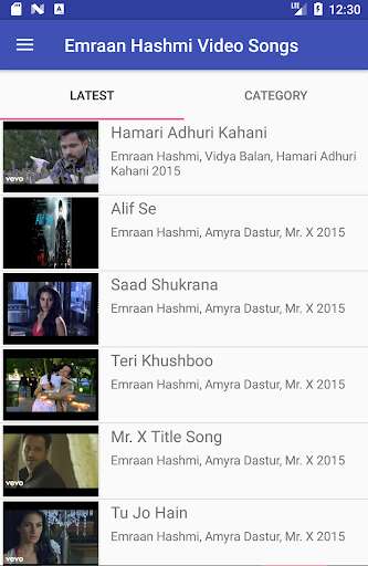 Run android online APK Emraan Hashmi Video Songs Lyrics from MyAndroid or emulate Emraan Hashmi Video Songs Lyrics using MyAndroid