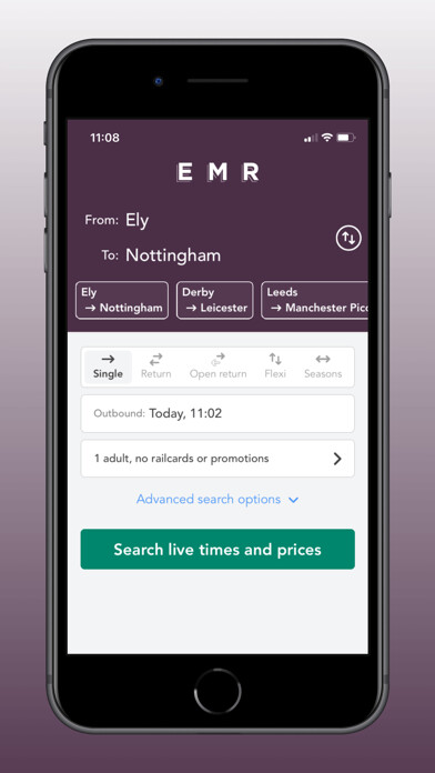 Emulate iPhone app EMR - East Midlands Railway using MyAndroid Emulate iPhone app EMR - East Midlands Railway using MyAndroid
