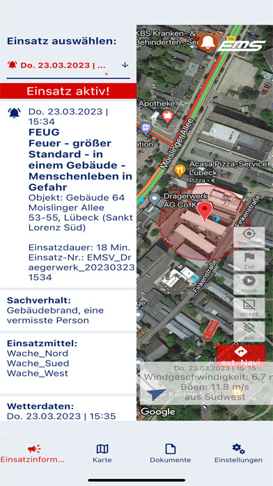 Emulate iPhone app EMS-Tablet Einsatzmeldesystem using MyAndroid Emulate iPhone app EMS-Tablet Einsatzmeldesystem using MyAndroid