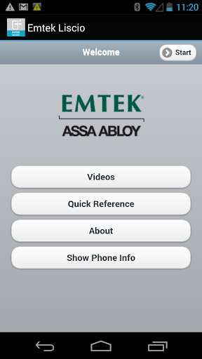 Run android online APK Emtek Liscio BlueTooth from MyAndroid or emulate Emtek Liscio BlueTooth using MyAndroid