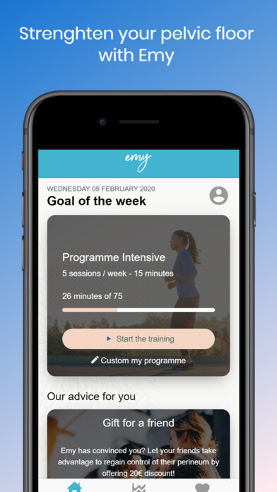 Emulate iPhone app Emy - Kegel exercises using MyAndroid Emulate iPhone app Emy - Kegel exercises using MyAndroid