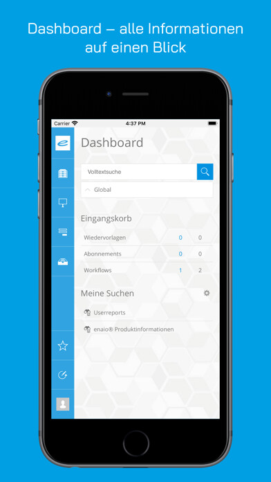 Emulate iPhone app enaio® mobile using MyAndroid Emulate iPhone app enaio® mobile using MyAndroid