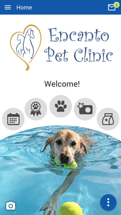Emulate iPhone app Encanto Pet Clinic using MyAndroid