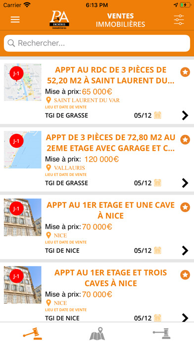 Emulate iPhone app Enchères Immo using MyAndroid Emulate iPhone app Enchères Immo using MyAndroid