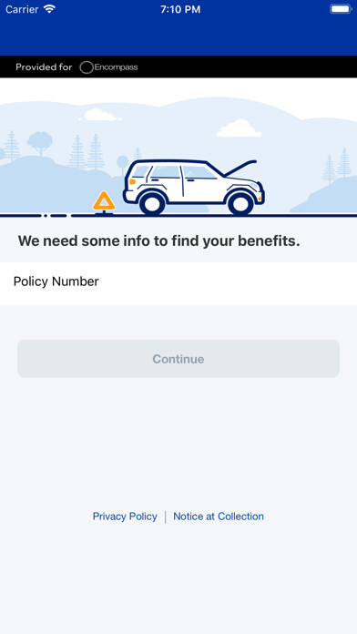 Emulate iPhone app Encompass Roadside Assistance using MyAndroid Emulate iPhone app Encompass Roadside Assistance using MyAndroid