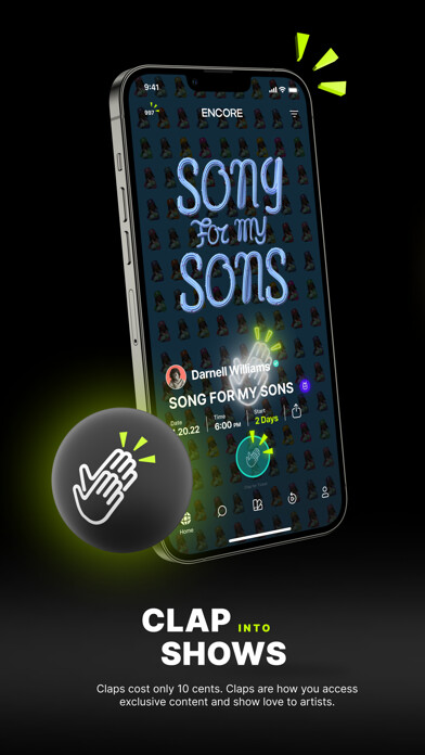 Emulate iPhone app Encore: Interactive Live Music using MyAndroid
