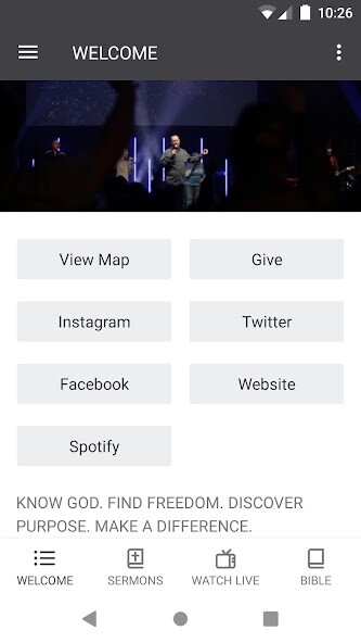 Emulate iPhone app Encounter Church using MyAndroid