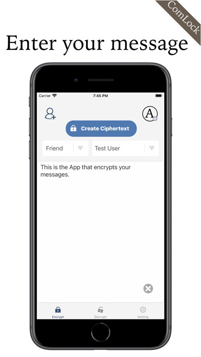 Emulate iPhone app Encryption maker - ComLock using MyAndroid Emulate iPhone app Encryption maker - ComLock using MyAndroid