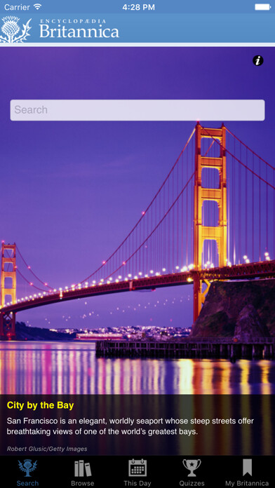 Emulate iPhone app Encyclopædia Britannica using MyAndroid