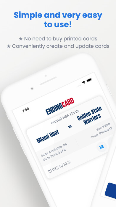 Emulate iPhone app EndingCard using MyAndroid